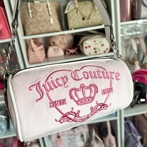NWT~Juicy Couture Chiffon Pink Barrel Bag